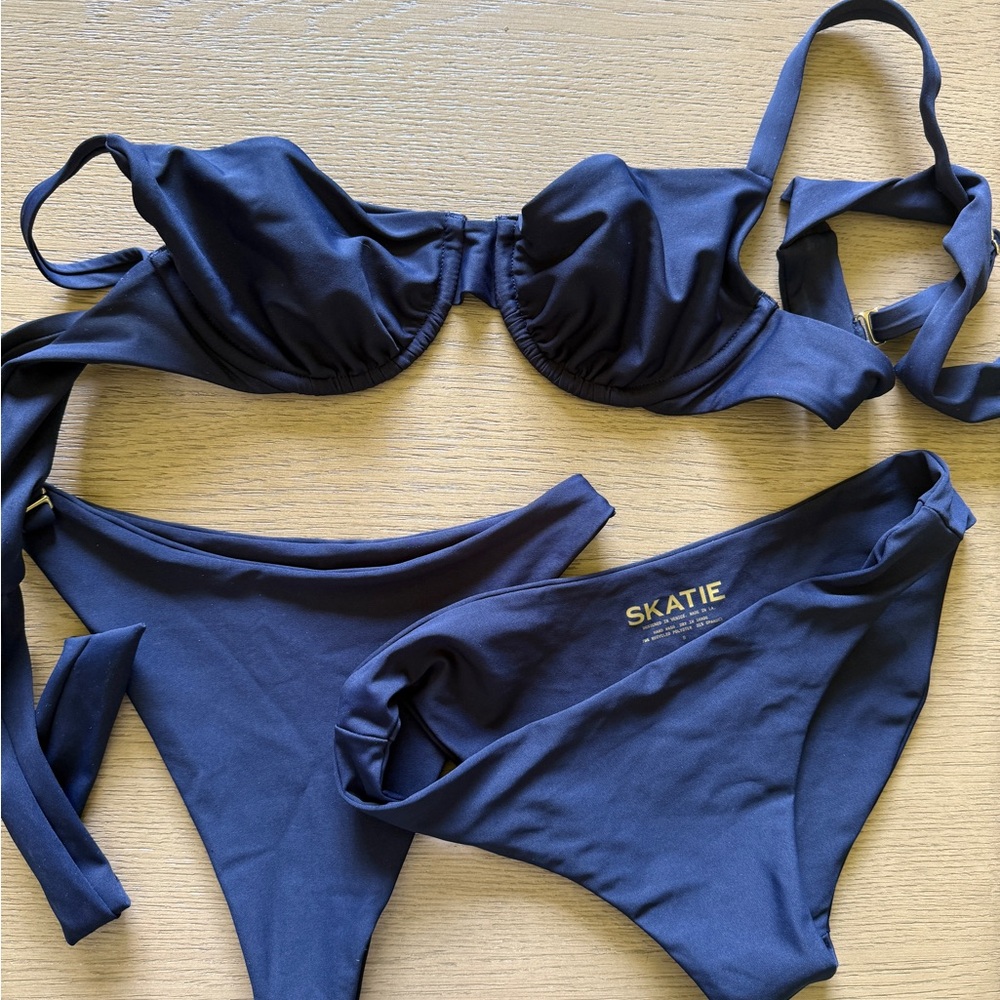 Skatie 3 Piece Set Harbor Navy Bikini